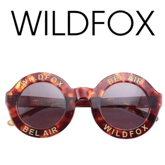 Wildfox Bel Air Frame | Tokyo Tortoise Round Sunglasses with Case MSRP 179 BNIB - Picture 16 of 16